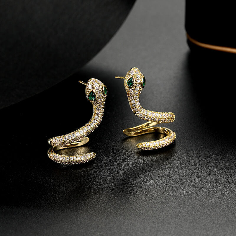1 Pair Snake-Shaped Ear Clip