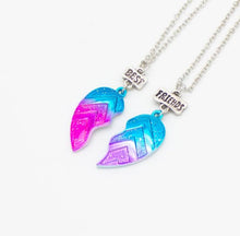Load image into Gallery viewer, Best Friends Half Heart Necklace

