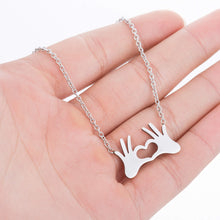 Load image into Gallery viewer, Couple Necklace Hands 2 Pcs/set

