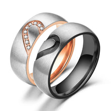 Load image into Gallery viewer, Heart Rings for Couples
