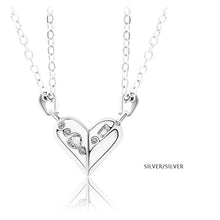 Load image into Gallery viewer, Magnetic Half Heart Necklace for Couples
