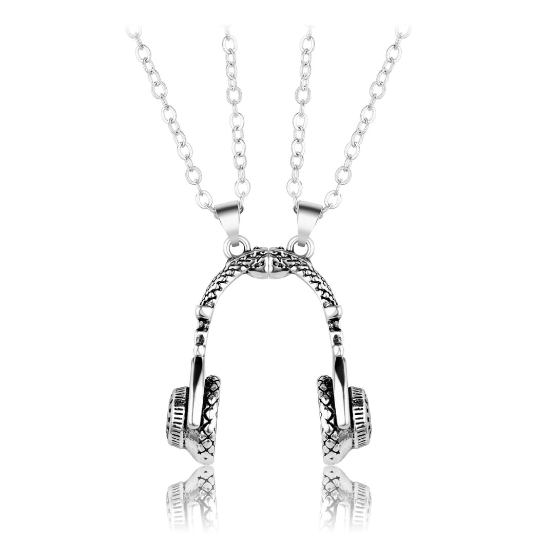 Headphone Pendant Necklaces for Couple