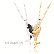 Load image into Gallery viewer, Whale Magnetic Couple Necklace
