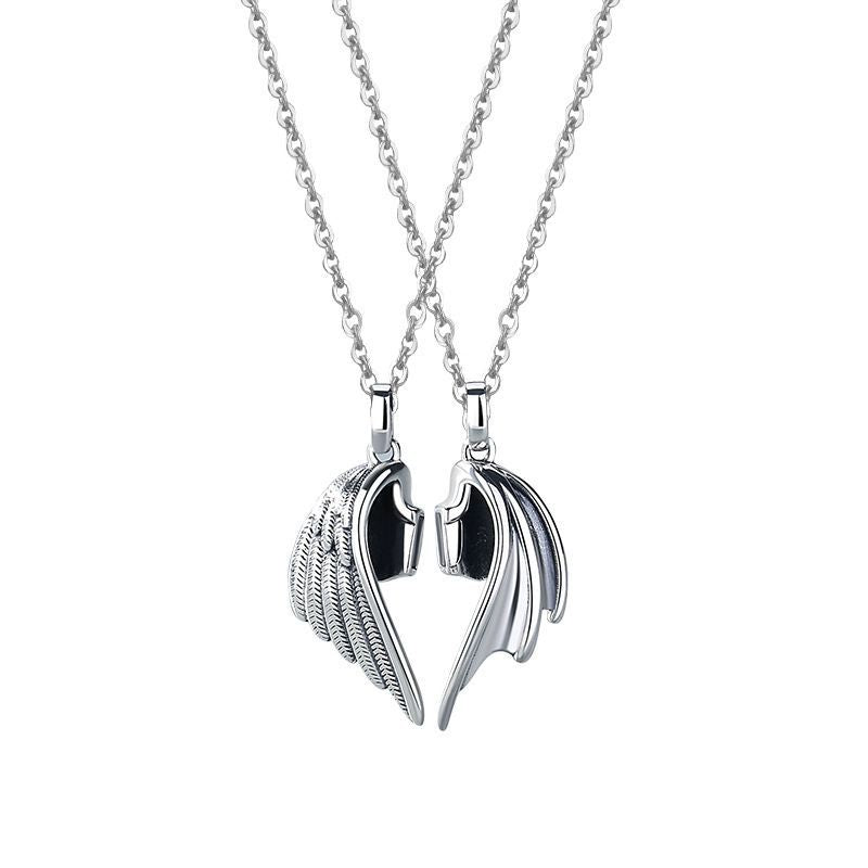 Magnets Angel Demon Wing Necklace