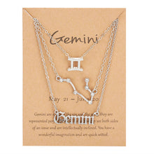 Load image into Gallery viewer, 3Pcs/Set 12 Constellation Pendant Necklaces
